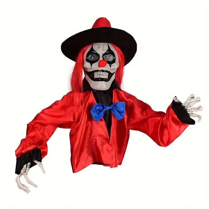 1pc Scary Clown Ground Stake – Red Clown-0