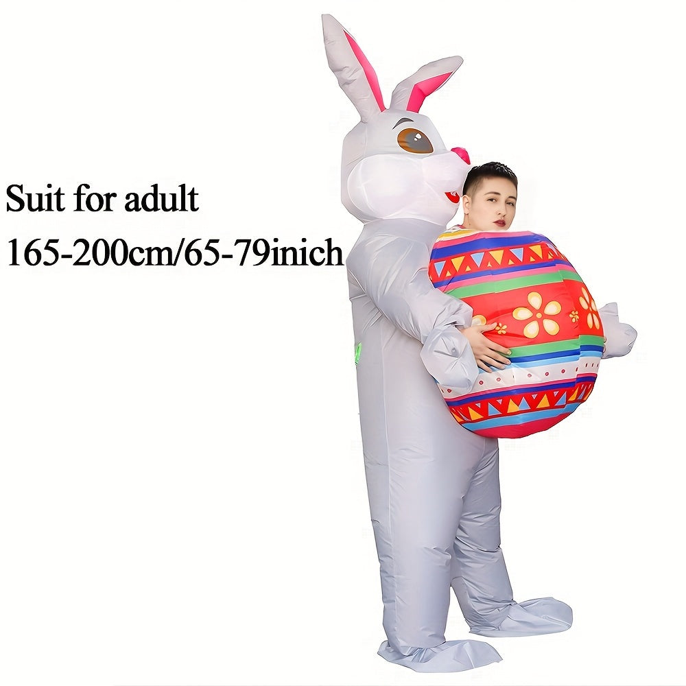 Inflatable Bunny Costume for Easter and Halloween Parties-1