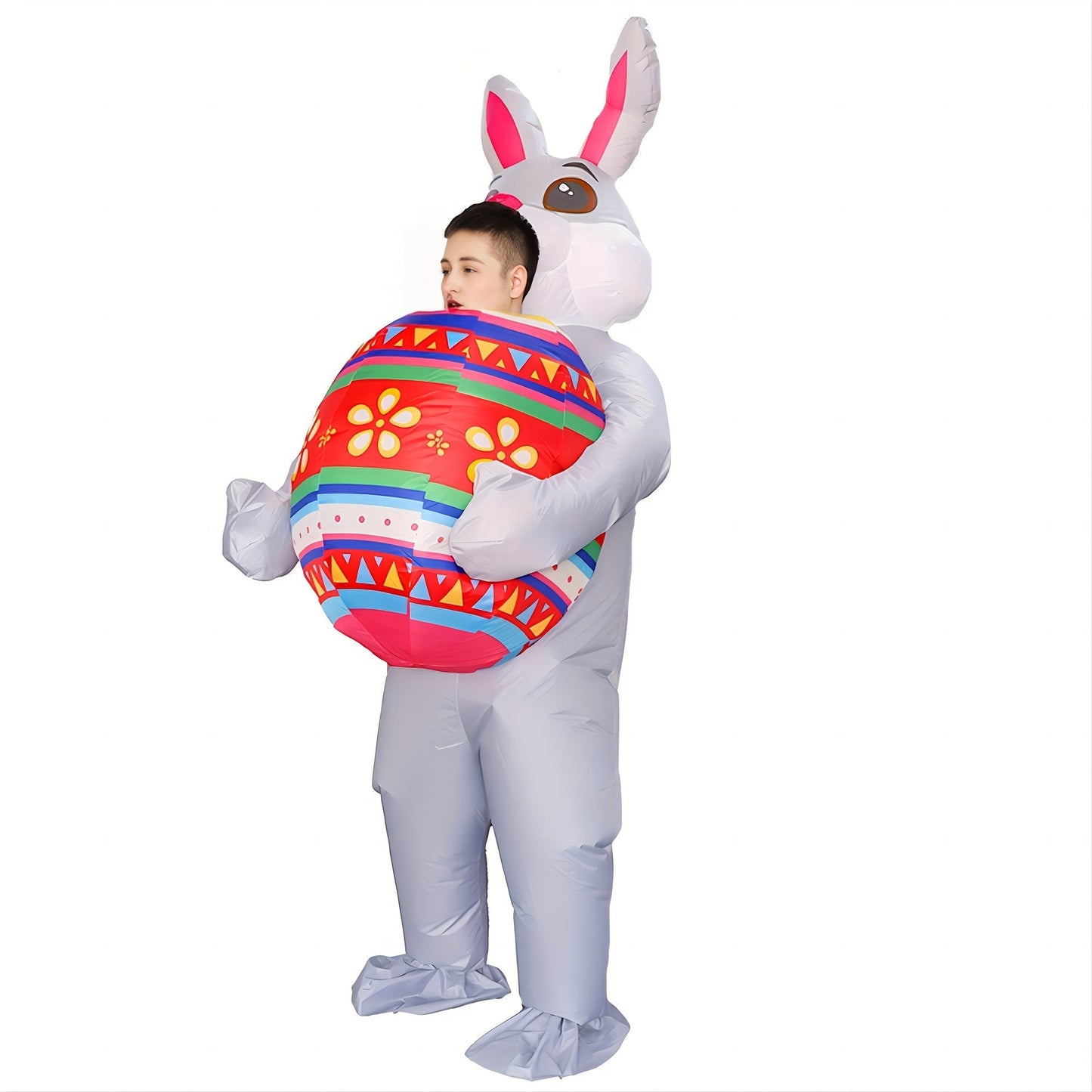 Inflatable Bunny Costume for Easter and Halloween Parties-0