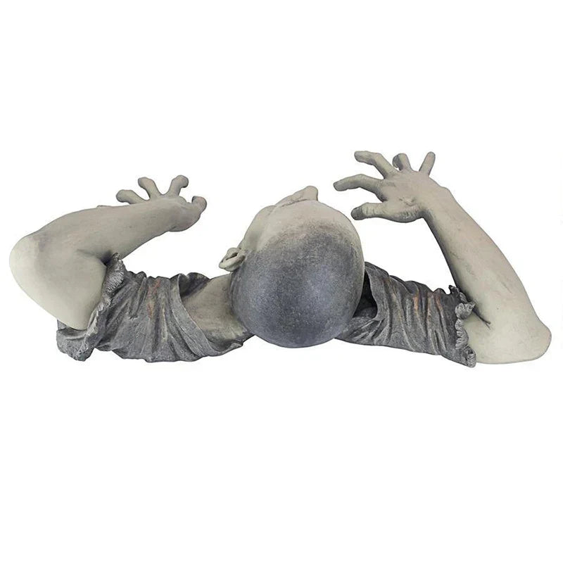 Zombie Horror Garden Sculpture Halloween Party Decor-2