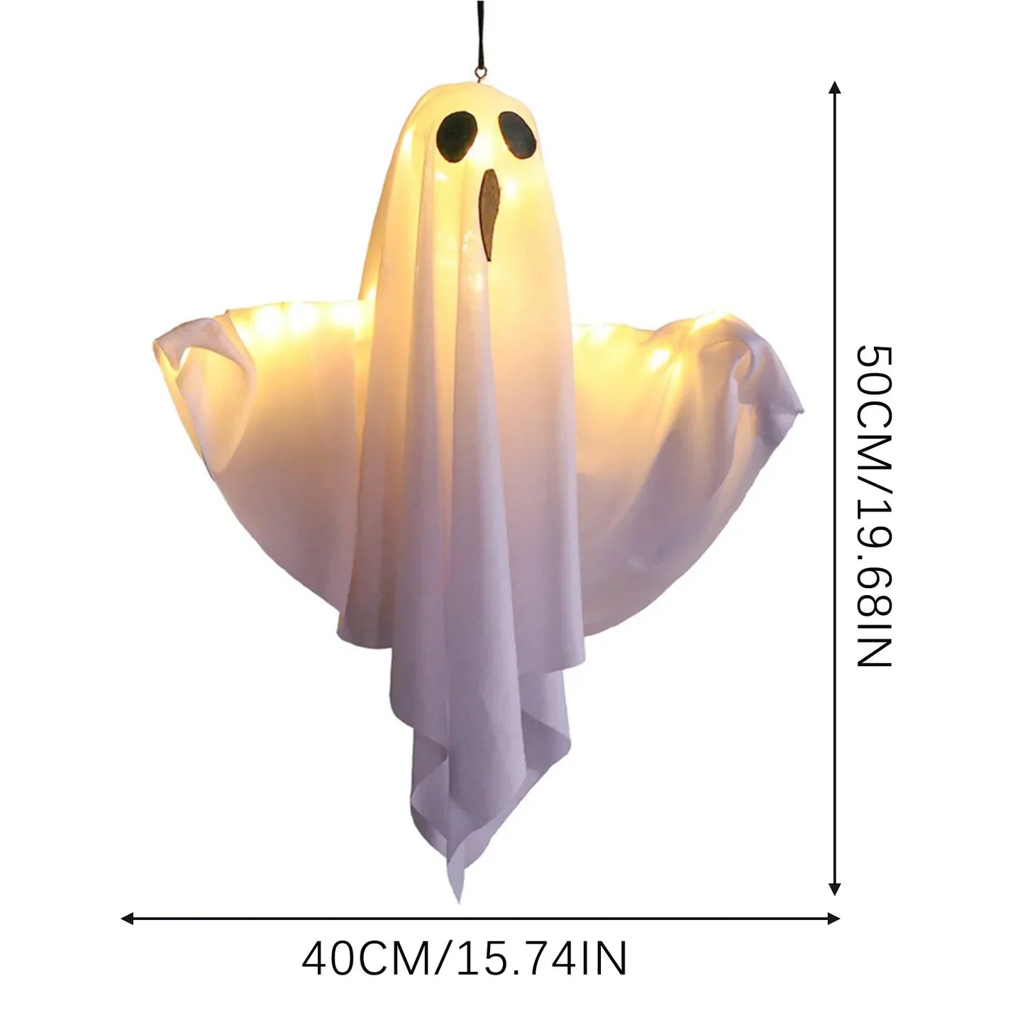 Halloween LED Hanging Ghost Ornaments-1