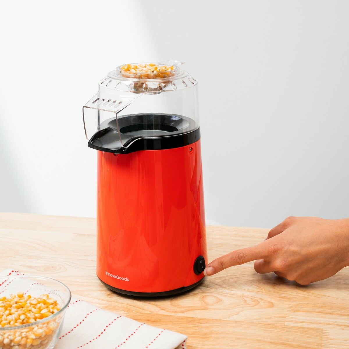 Hot Air Popcorn Maker Popmar InnovaGoods-8