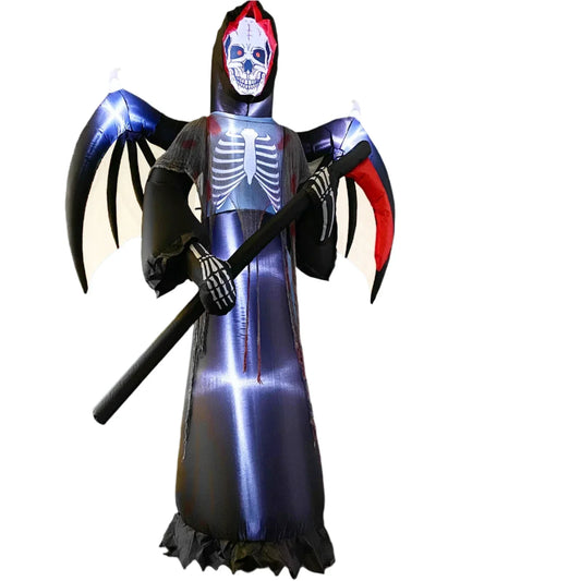 Halloween Inflatable Grim Reaper with Radar Sound Control-0